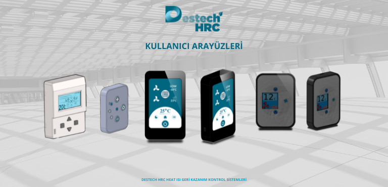 destech hrc ısıs geri kazanım kullanıcı panelleri